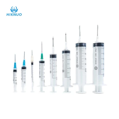 Seringues jetables de 1 à 50 ml avec aiguille